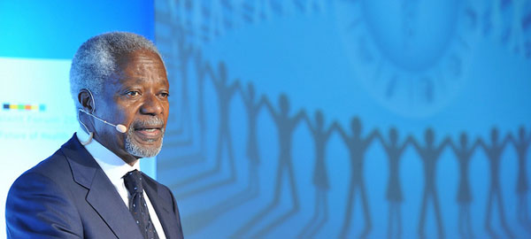 Former UN secretary general Kofi Annan