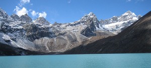 Gokyo lakes in the Himalaya, near Mount Everest