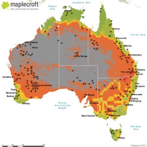 Australia's acute water shortages mapped