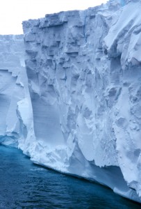 Ice shelf in antarctica