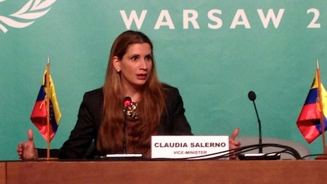Venezuelan vice minister Claudia Salerno (Source: RTCC)