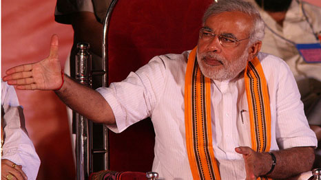 Indian prime minister Narendra Modi has prioritised economic growth Pic: Al Jazeera English/Flickr