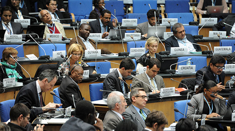 The UN climate talks are dominated by men (Pic: UNFCCC)