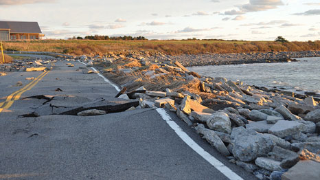 A road in Rhode Island becomes completely impassable, a week after Hurricane Sandy hit (Pic: Jennifer Macaulay/Flickr)