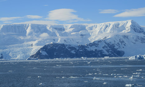 Rising concern: warming would cause more Antarctic ice to break off and melt