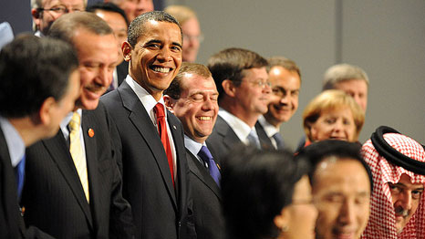 Leaders of G20 nations pose at the G20 London Summit in 2009 (Pic: Downing Street/Flickr)