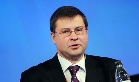 Valdis Dombrovskis was Latvia's prime minister until January 2014 (Pic: Wikimedia/Johannes Jansson)