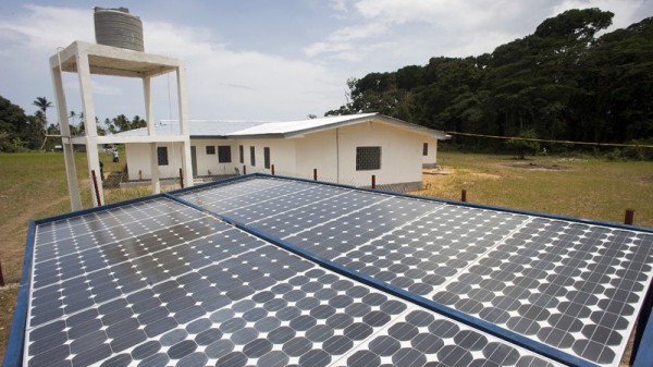 Solar panels powering government buildings in Monrovia, Liberia (Pic: UN Photos/Christoher Herwig)