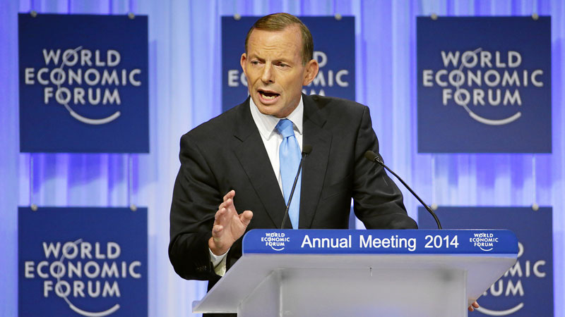 Tony Abbott, Australia's prime minister (Pic: World Economic Forum/Flickr)
