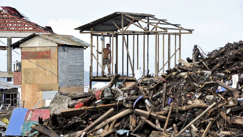 The Philippines city of Tacloban was ravaged by Typhoon Haiyan in 2013 - highlighting the need for better warning systems (Pic: UN Photo/Evan Schneider)