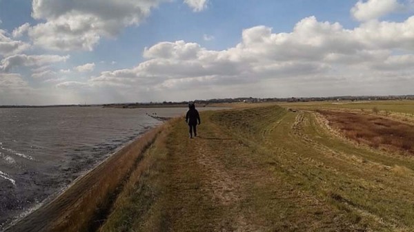 The low-lying Essex coast is vulnerable to sea level rise (Pic: Flickr/London Permaculture)