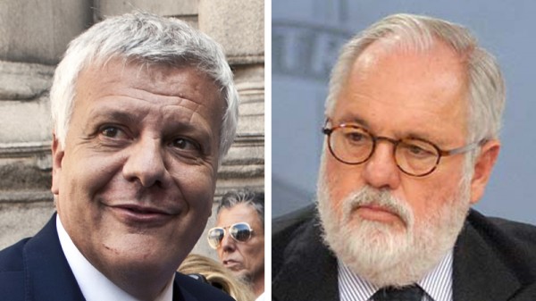 Gian Luca Galletti and Miguel Arias Canete will represent the European Union in Lima (Pic: Avaaz/Nicola Bertasi; )