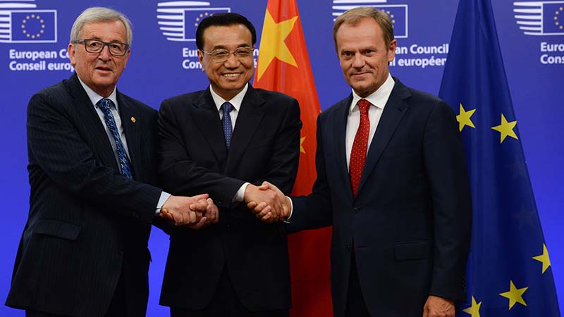 Juncker, Keqiang, Tusk (EU)
