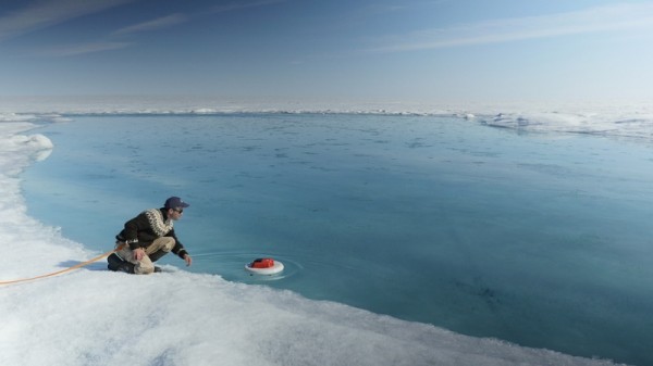 Laurence Smith, geographer at the University of California, studying the Greenland ice sheet (Pic: NASA)
