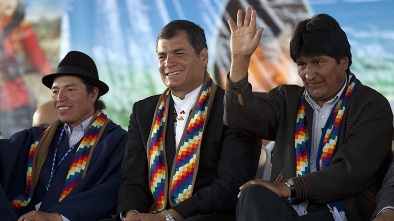 Cochabamba (Bolivia), 4 de Junio 2012. El Presidente ecuatoriano Rafael Correa participó en el Encuentro Internacional de Seguridad Alimentaria con Soberanía en las Américas. Foto: Fernanda LeMarie - Ministerio de Relaciones Exteriores, Comercio e Integración.