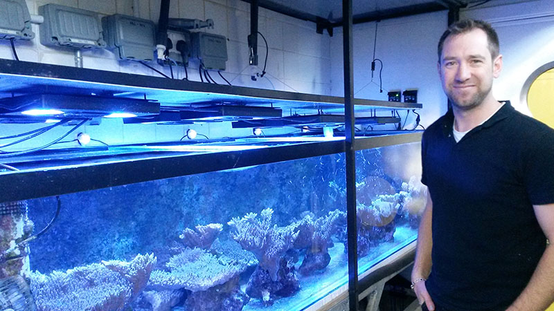 Jamie Craggs - aquarium curator at the Horniman Museum (Pic: Ed King)