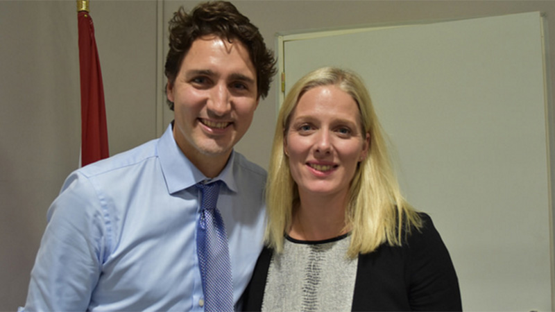 Justin Trudeau and Catherine McKenna at the COP21 summit in Paris (Pic: Environment and climate Canada)