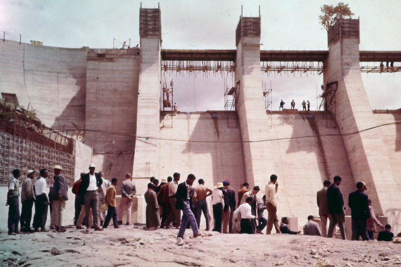 Ethiopia's first hydropower dam, Koka, under construction in 1960 (Pic: Wikimedia Commons/Bair175)