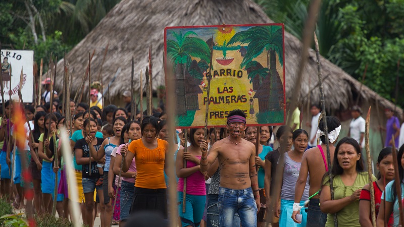 Indigenous protest against resource exploitation in the Peruvian Amazon (Pic: Yachaywasi Film)
