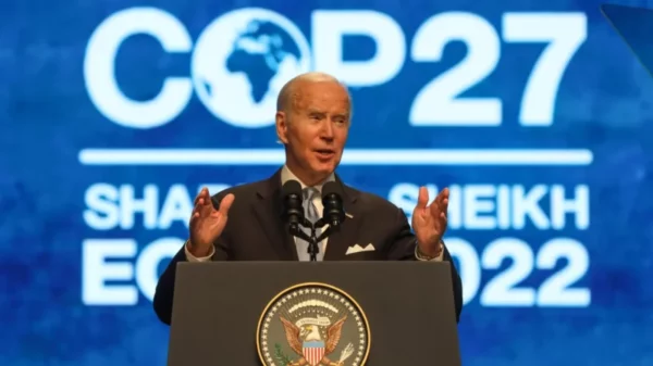 US president Joe Biden at cop27