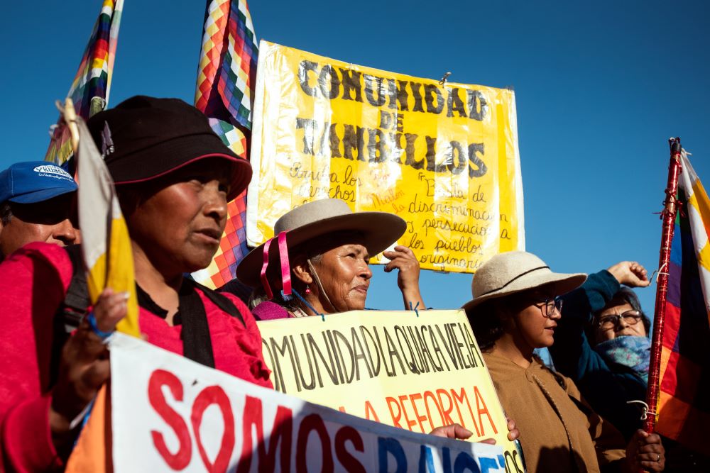 Argentina lithium indigenous protest. A UN panel is working to define principles and recommendations for responsible mining of "critical" transition minerals