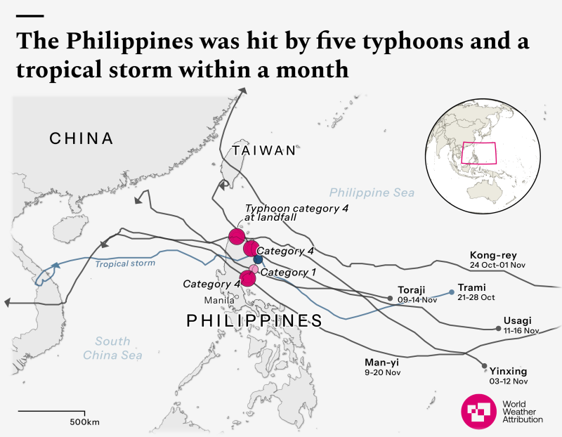 Source: "When Risks Become Reality: Extreme Weather in 2024" report from World Weather Attribution & Climate Central 